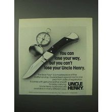 1983 Schrade Uncle Henry Bear Paw LB7 Knife Ad