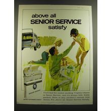 1964 Senior Service Cigarettes Ad - Above all Senior Service satisfy