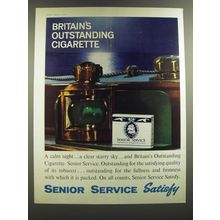 1964 Senior Service Cigarettes Ad - Britain's outstanding cigarette