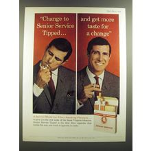1964 Senior Service Cigarettes Ad - Change to Senior Service tipped