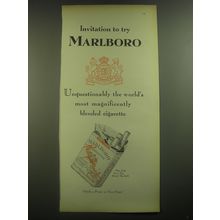 1946 Marlboro Cigarettes Ad - Invitation to try Marlboro