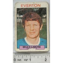 A&BC Footballer Gum card No. 166 Brian Labone, Everton