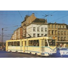 Bruxelles Four Axle 4043 Bus Route 35 Porte De Ninove Postcard