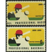 1381, Mint NH 6¢ Outrageous Color Shift Error - Baseball Stamp - Stuart Katz