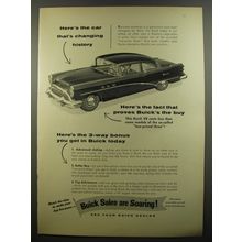 1954 Buick Car Ad - Here's the car that's changing history