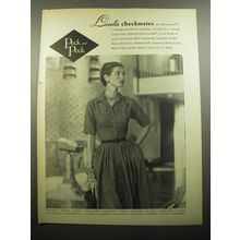 1957 Peck and Peck Dress Ad - Lanella Checkmates