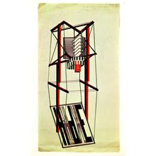 Gustav Klutsis Latvian Project For Newspaper Kiosk 1922 Art Postcard