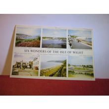 SIX WONDERS OF THE Isle of Wight used postcard by Jarrold 1960 pm =
