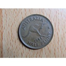 Australia 1948 1/2d Half Penny Coin
