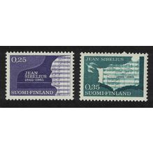 Finland Birth Centenary of Sibelius composer 2v 1965 MNH SG#707-708