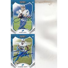 JARED GOFF & D"ANDRE SWIFT AUTOGRAPHED 2021 DETROIT LIONS ALL-PRO BACKFIELD