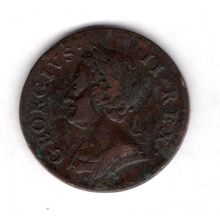 Great Britain. George II. Farthing 1754. dy19118