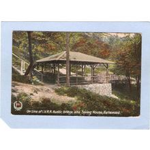 New Jersey Pattenburg On Line Of LVRR Rustic Bridge & Spring House Bellwoo~1098