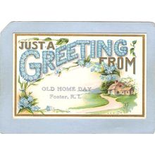 Rhode Island Foster Just A Greeting From Foster R I Old Home Day~433