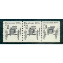 2124 4.9c Buckboard Very Fine MNH Dry Gum PNC 3/3 W0335