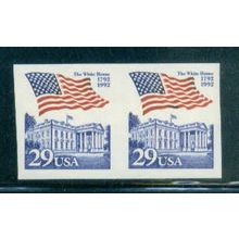 2609 29c U.S. Flag Over White House Imperf Fine MNH Pair W0601