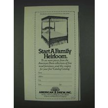 1978 American Drew Lennox Court Tester Bed Ad
