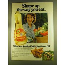 1980 Sunlite Sunflower Oil Ad - Shape Up Way You Eat