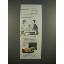 1986 Kraft Philadelphia Brand Cremerie Cheese Ad - Charles Saxon Cartoon