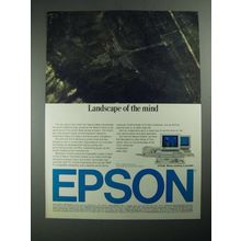 1987 Epson Computers and Printers Ad - Landscape of The Mind