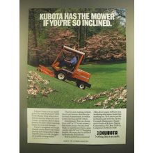 1988 Kubota F2400 Front mower Ad - If You're So Inclined