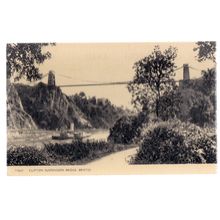 CLIFTON SUSPENSION BRIDGE, BRISTOL used vintage postcard 1958 postmark RP =