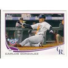 2013 Topps Opening Day baseball card 113 Carlos Gonzalez - Rockies