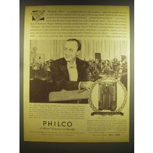 1936 Philco 116X Deluxe Radio Advertisement - Howard Barlow - Everybody's Music