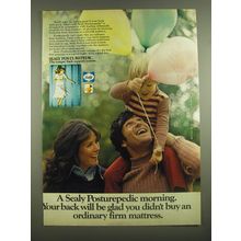 1973 Sealy Posturepedic Mattress Advertisement - A Sealy Posturepedic morning.