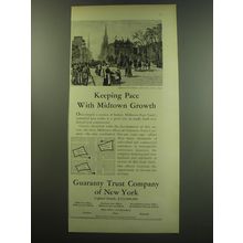 1949 Guaranty Trust Company of New York Ad - Keeping Pace with Midtown Growth