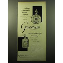 1950 Guerlain Perfumes Ad - Shalimar L'Heure Bleue Mitsouko Colognes