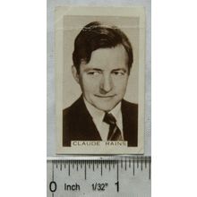 1936 Fucchino's Cinema Stars No. 77 Claude Rains