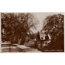 Castle Church Stafford Real Photo Postcard