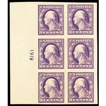 483, Mint VF/XF LH 3¢ Plate Block of Six CV $125.00 * Stuart Katz