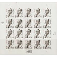 Dr. Jonas Salk Sheet of Twenty 63 Cent Postage Stamps Scott 3428