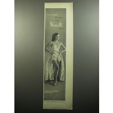 1957 Wamsutta Fabric Ad - Tina Leser designs with Wamsutta fabrics