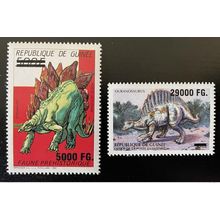 Guinée 2009 Mi. 6774 - 6775 Surchargé Dinosaures 200e Anniversaire Darwin