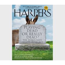 HARPER'S-AUGUST 2025-PLAYING DEAD OR REALLY DEAD?-NEW-FAST SHIPPING