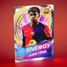Lamine Yamal Energy TOPPS Sticker CL 2024/25 Barcelona CF #522