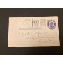 ICOLLECTZONE US Postal Stationary Entire UX22 used flag cancel (A100)