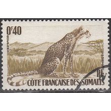 Somalis 1958 Michel 315 O Cote (2005) 0.40 € Léopard Cachet rond