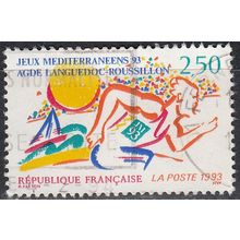 France 1993 Michel 2941 O Cote (2008) 1.00 € Jeux méditerranéens Cachet rond