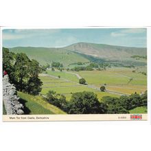 Mam Tor from Castle Derbyshire Postcard 0353