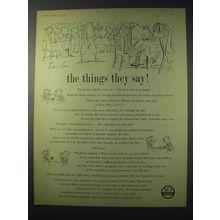 1958 Imperial Chemicals Industries Ad - Things They Say