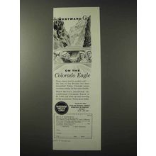 1958 Missouri Pacific Lines Railroad Ad, Colorado Eagle