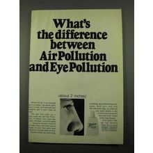 1969 Murine For Your Eyes Ad - Air Pollution