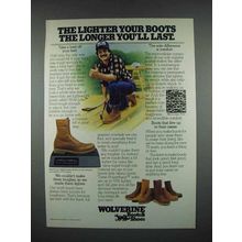 1983 Wolverine Boots Ad - The Longer You'll Last
