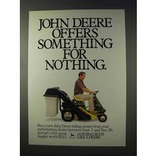 1986 John Deere R70 Riding Mower Ad - Offers