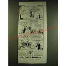 1938 Kellogg's All-Bran Cereal Ad - Mutt and Jeff - by Bud Fisher