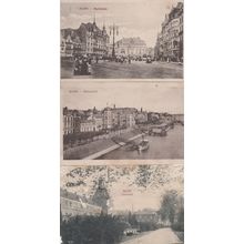 Bonn Markets Marktplatz Rheinwerft University 3x Germany Antique Postcard Bundle